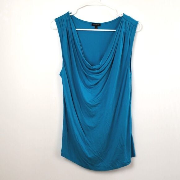 Talbots Women's Waterfall Neckline Sleeveless Top - Picture 1 of 4